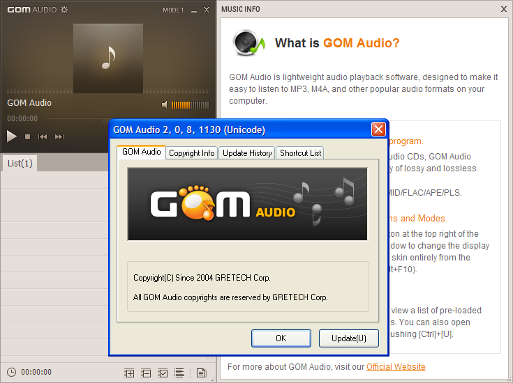 GOM Audio 2.0.8.1130 Final | Katılımsız