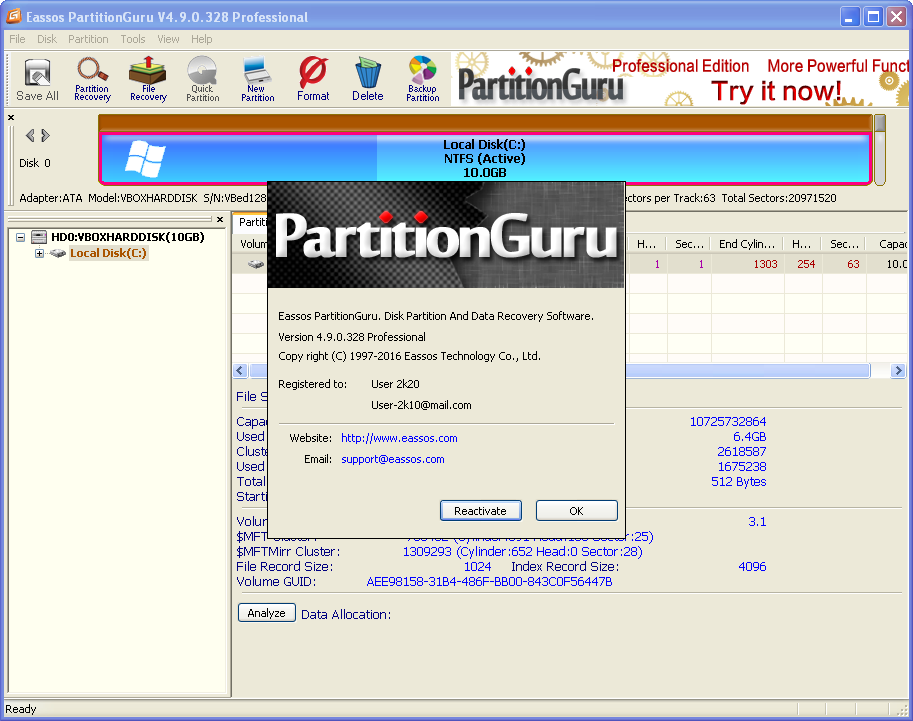 partitionguru license code