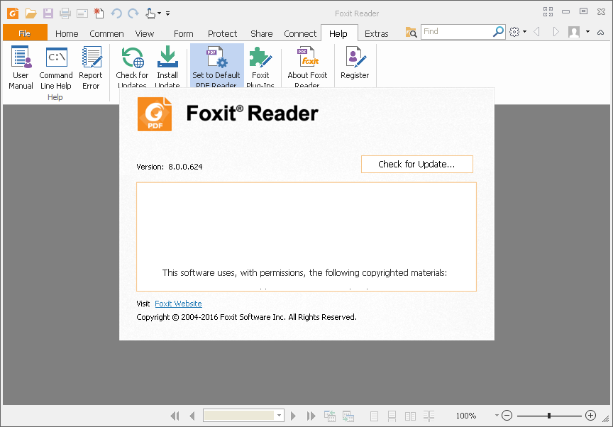 Foxit Reader 8.0.0.0624 Final EN | Katılımsız