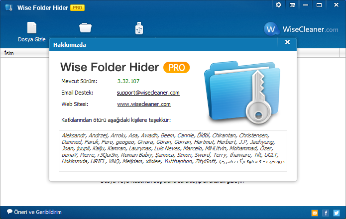 Wise Folder Hider PRO 3.32.107 | Katılımsız