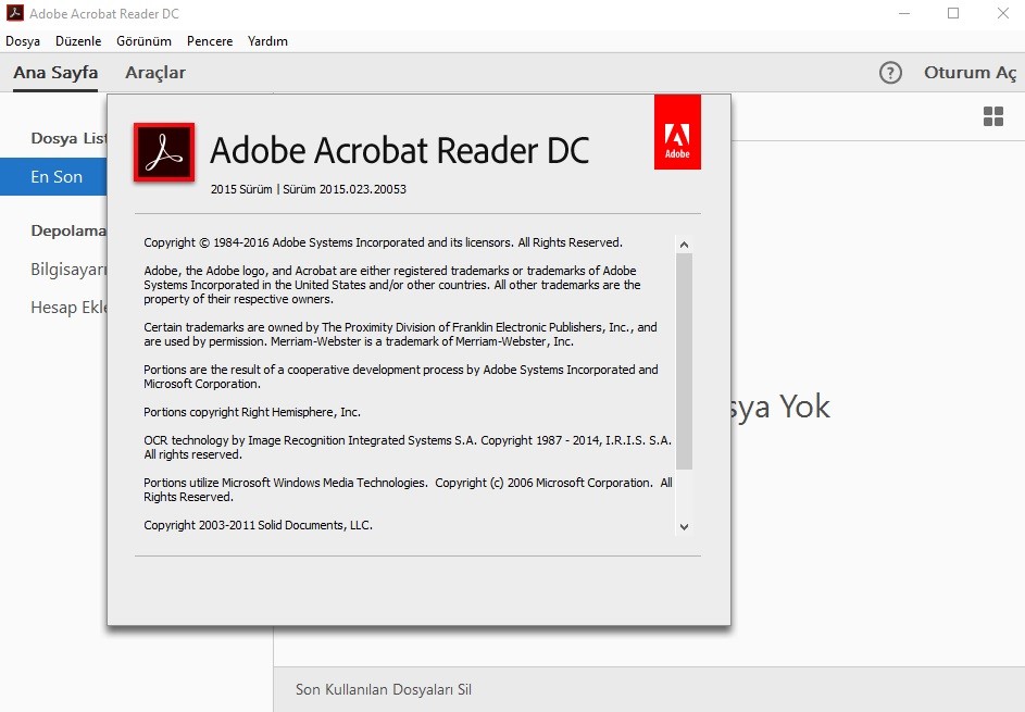 Acrobat reader dc