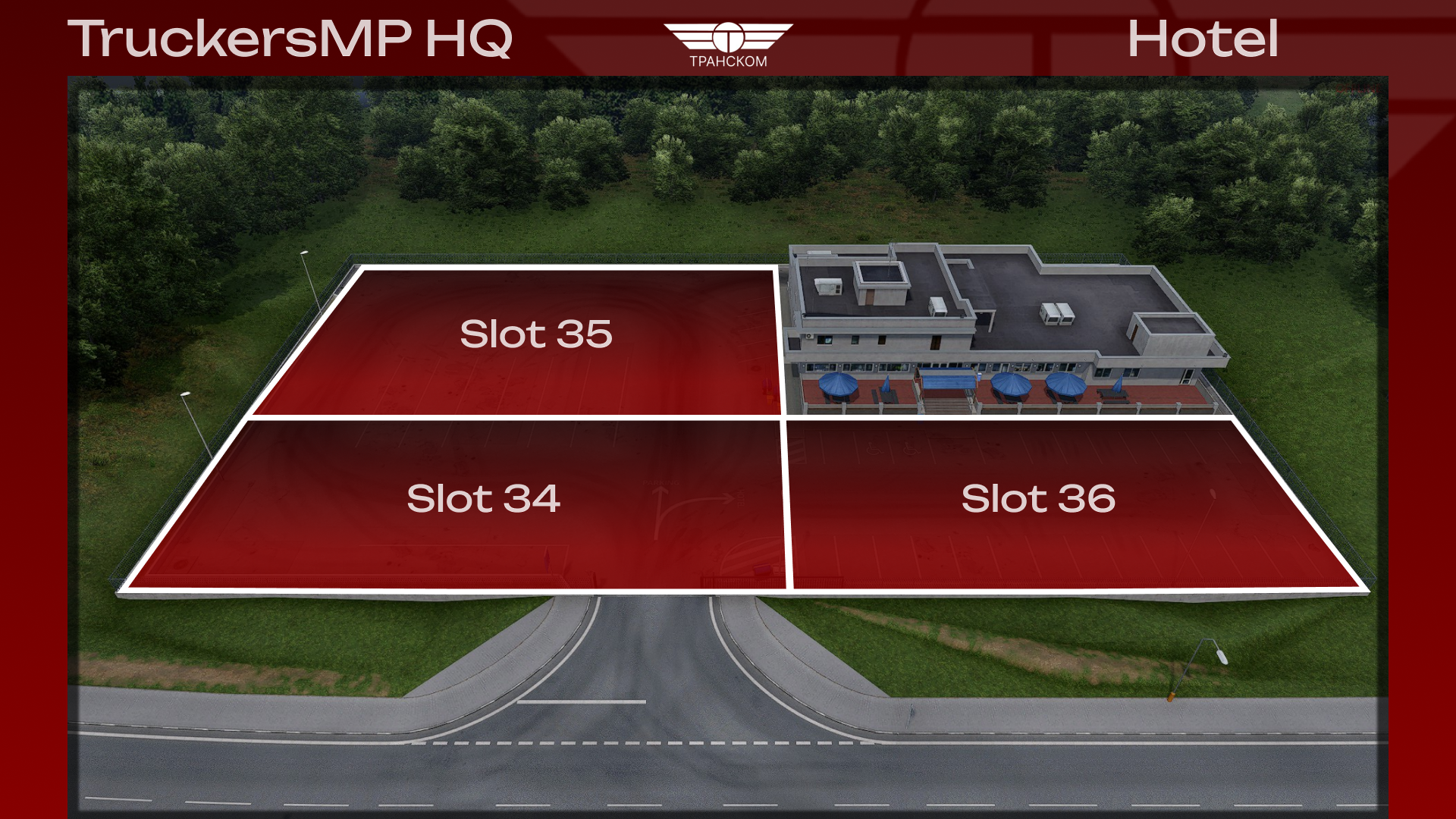 TruckersMP HQ (Hotel) Slot 34-36
