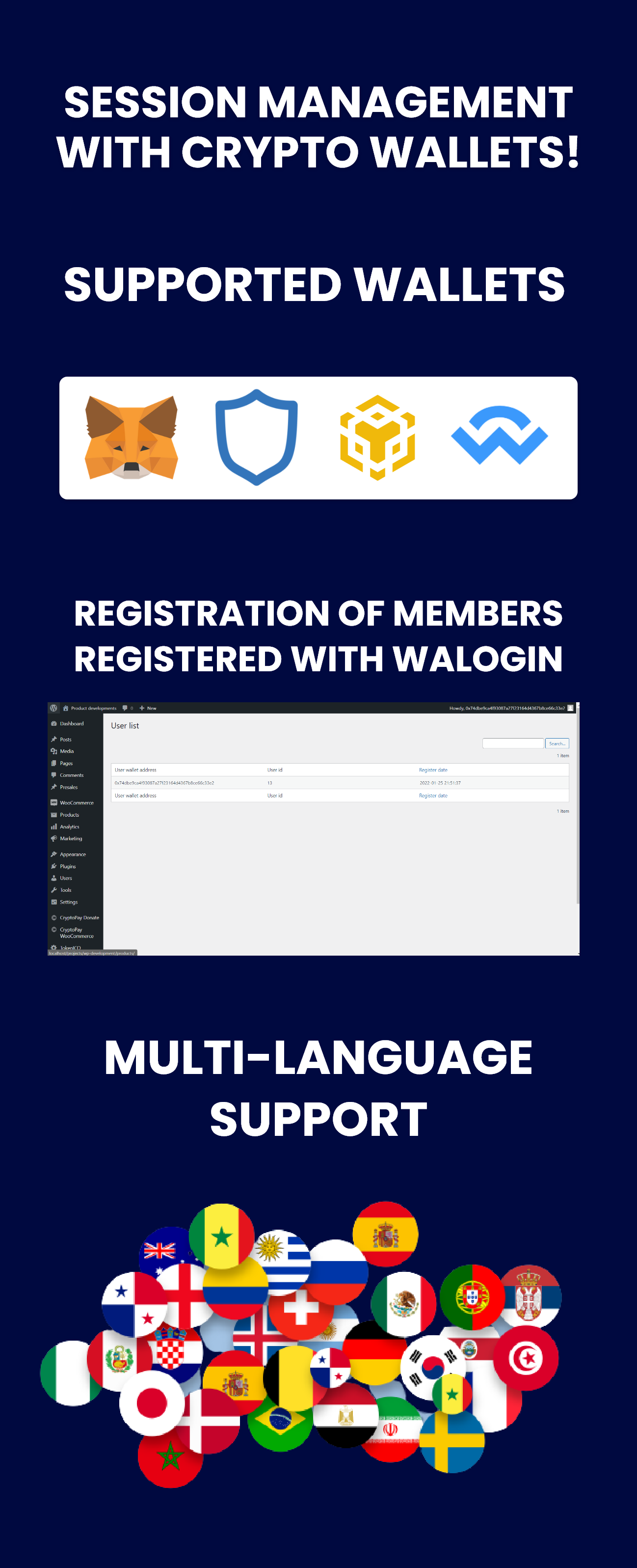Walogin - Login with crypto wallet for WordPress - 3