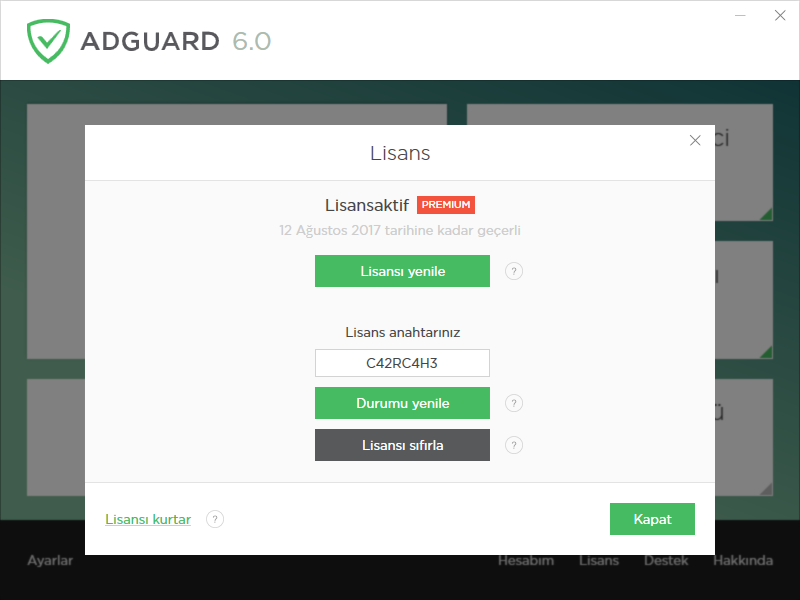 Adguard Premium 6.0.226.1108 | Katılımsız