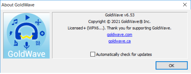 GoldWave 6.53 (x64) | Katılımsız