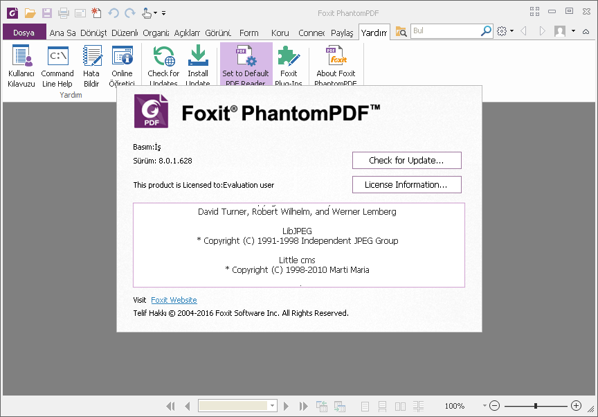 Foxit PhantomPDF Business 8.0.1.628 | EN-TR | Katılımsız