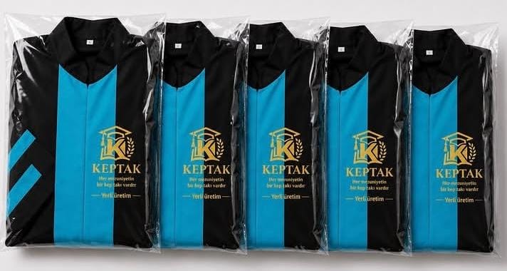 Mor Beyaz Çift Şeritli Cübbe