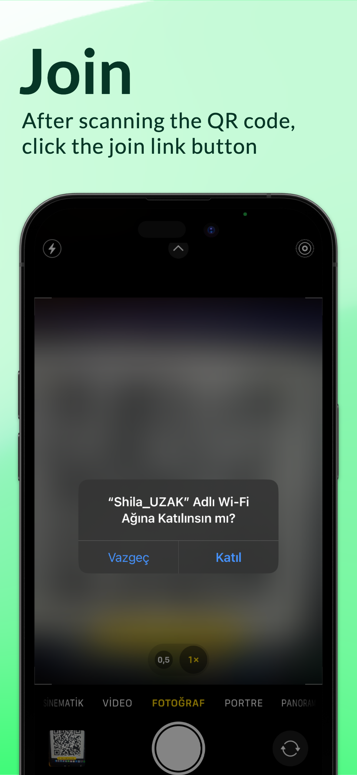 GitHub - dogukankurnaz/WifiQR: Scan QR Code with camera and join WiFi ...
