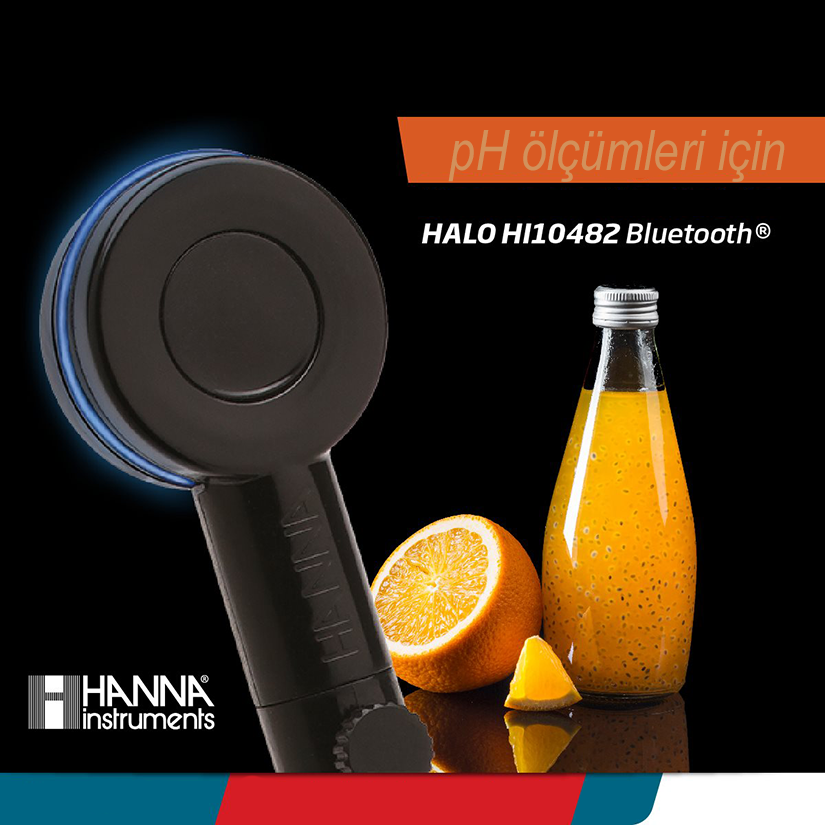 HANNA HALO Glass Body pH Electrode with Clogging Prevention System (CPS) and Bluetooth® - HI10482