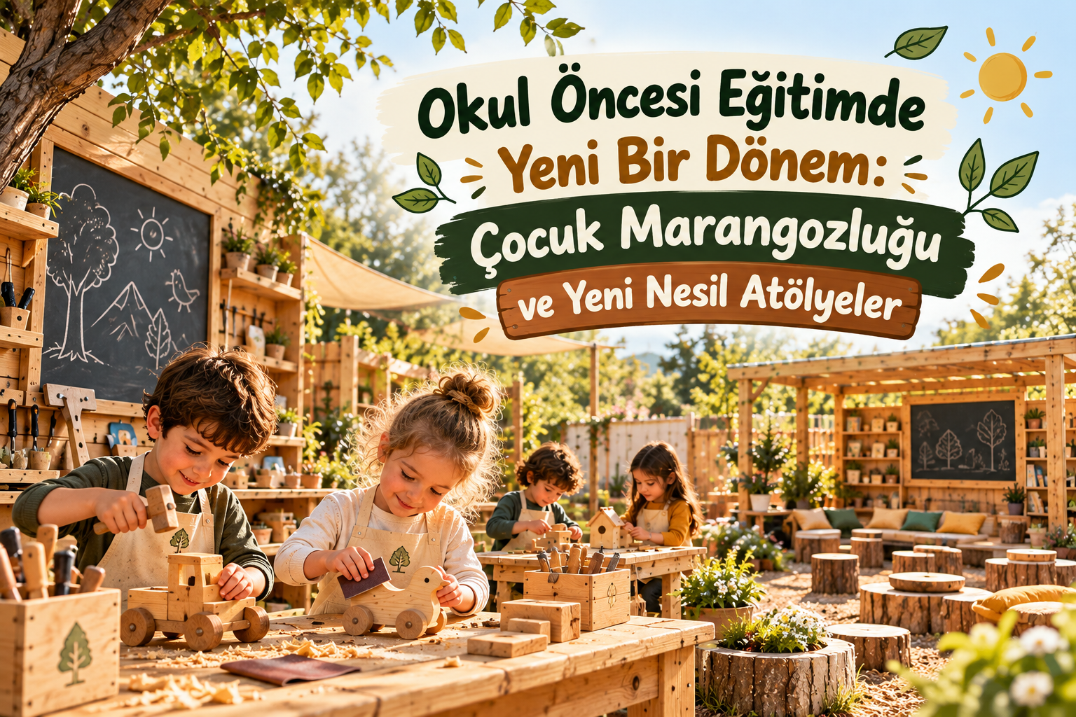 Anaokullarında çocuk marangozluk atölyesi kurulum rehberi