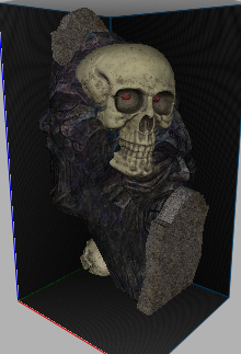 Metin2 3d Model - Skull Metni preview