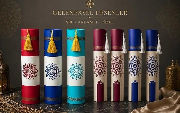 Mavi Gri Çift Renkli Cübbe