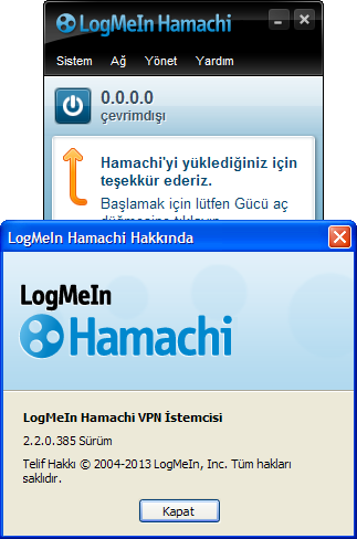 Hamachi 2.2.0.385 Final | Katılımsız