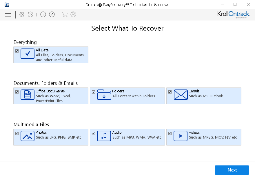 Ontrack EasyRecovery Technician 12.0.0.2 | Katılımsız