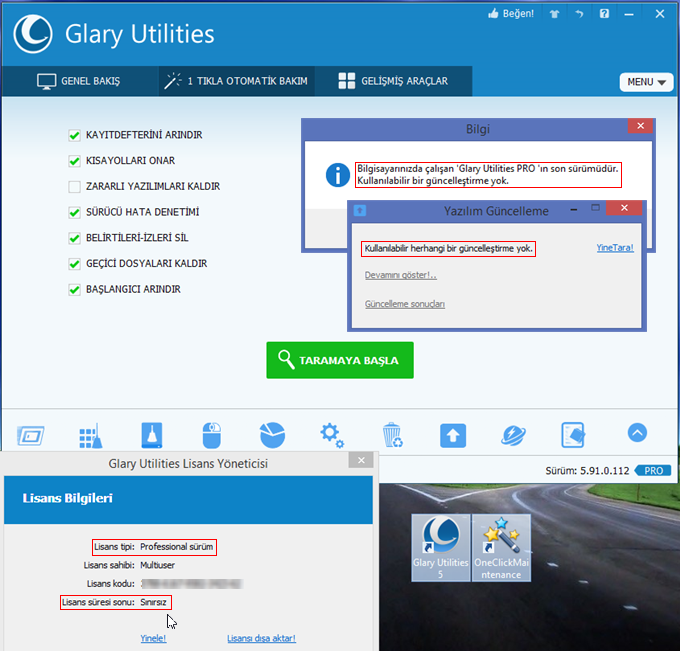 Glary utilities ключ