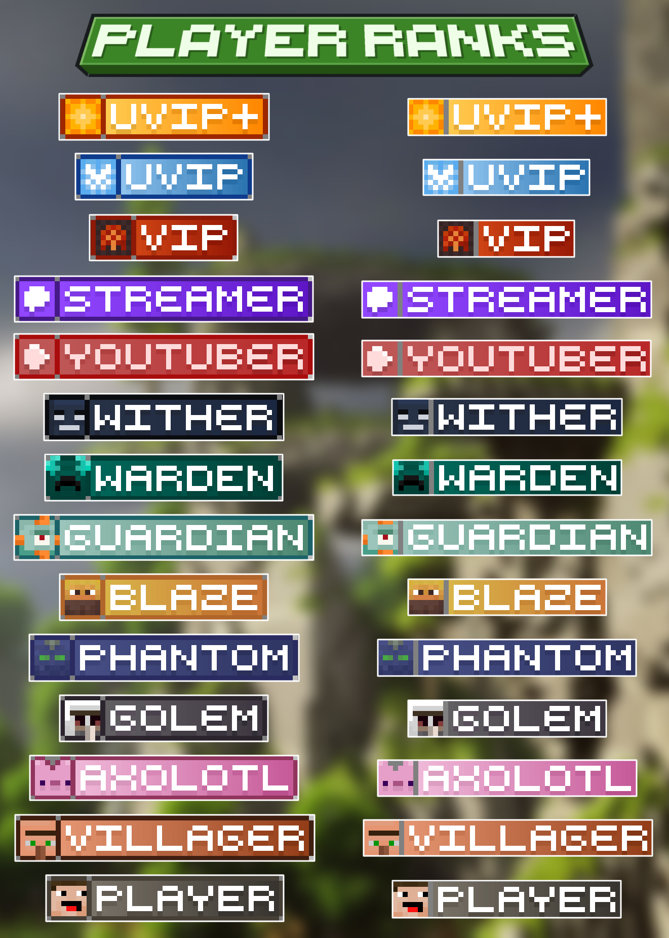 Catz Ranks | 24 Pixel Art Rank Textures | BuiltByBit