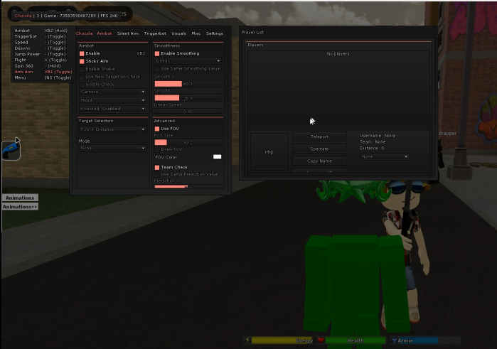 Open Source - CHOCOLATE UI ROBLOX EXTERNAL INTERNALLIK IMGUI | CheatGlobal