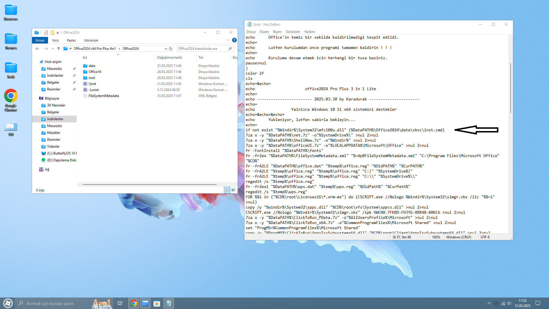 Microsoft Office 2024 Pro Plus X64 4in1 Lite - Katılımsız - Unattended ...