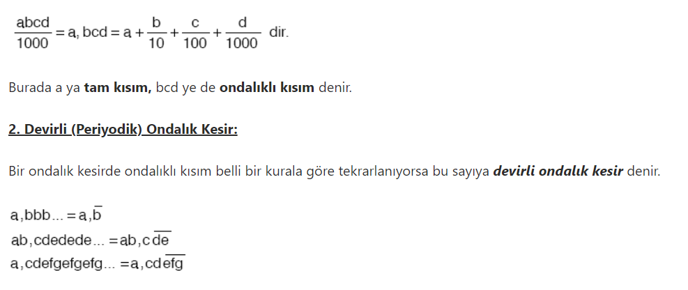 Rasyonel Sayılar