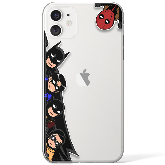 Batman & Robinler Şeffaf Telefon Kılıfı
