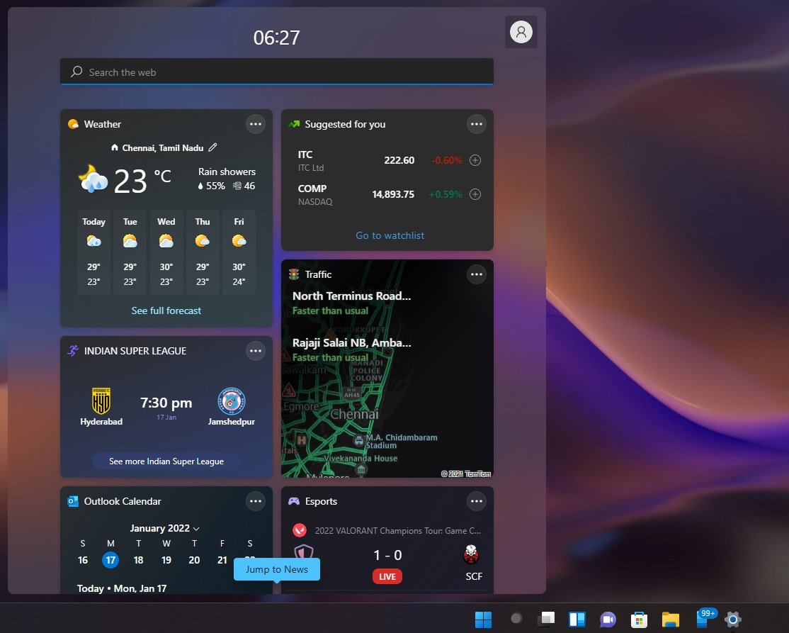 Windows 11 22H2 ile Widget zellii nemli Gelitirmeler Alyor