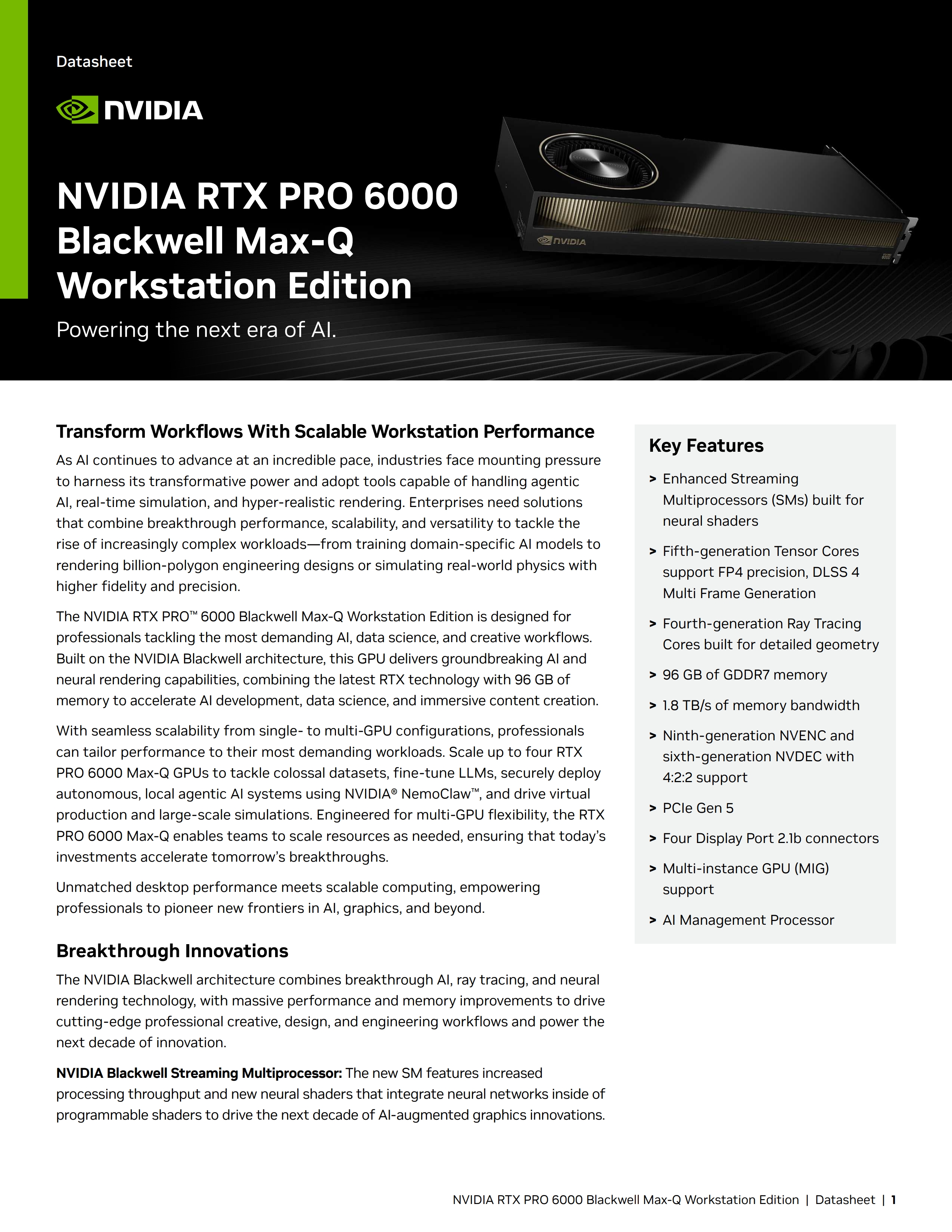 rtx pro 6000 blackwell