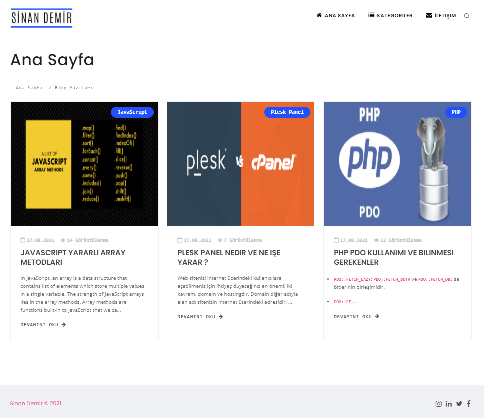 GitHub - sinandmr/Blog: PHP Blog Project · GitHub