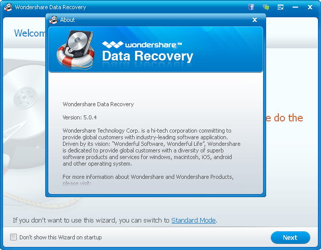 Wondershare Data Recovery 5.0.4.5 | Katılımsız