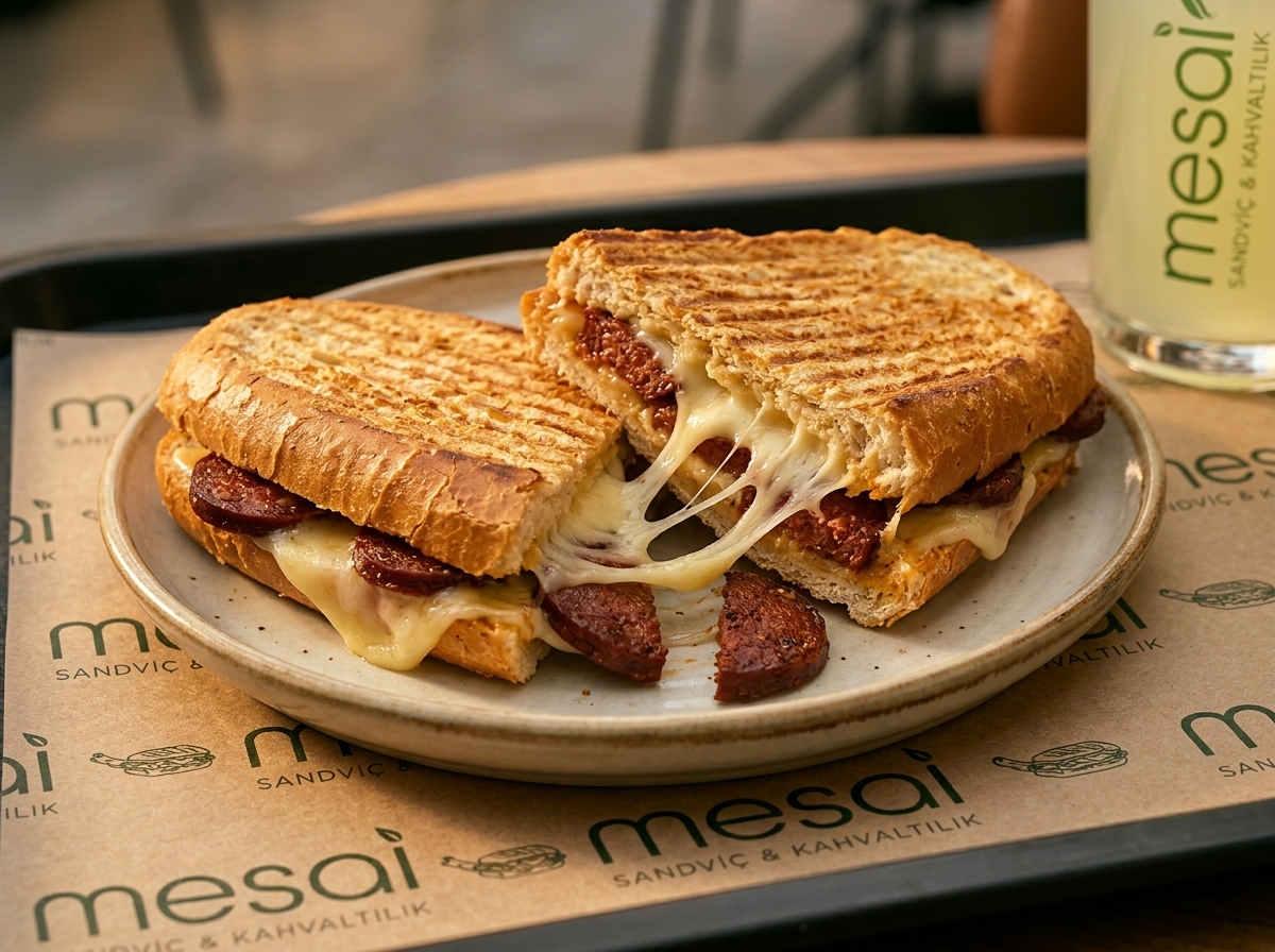 Sucuklu Kaşarlı Tost