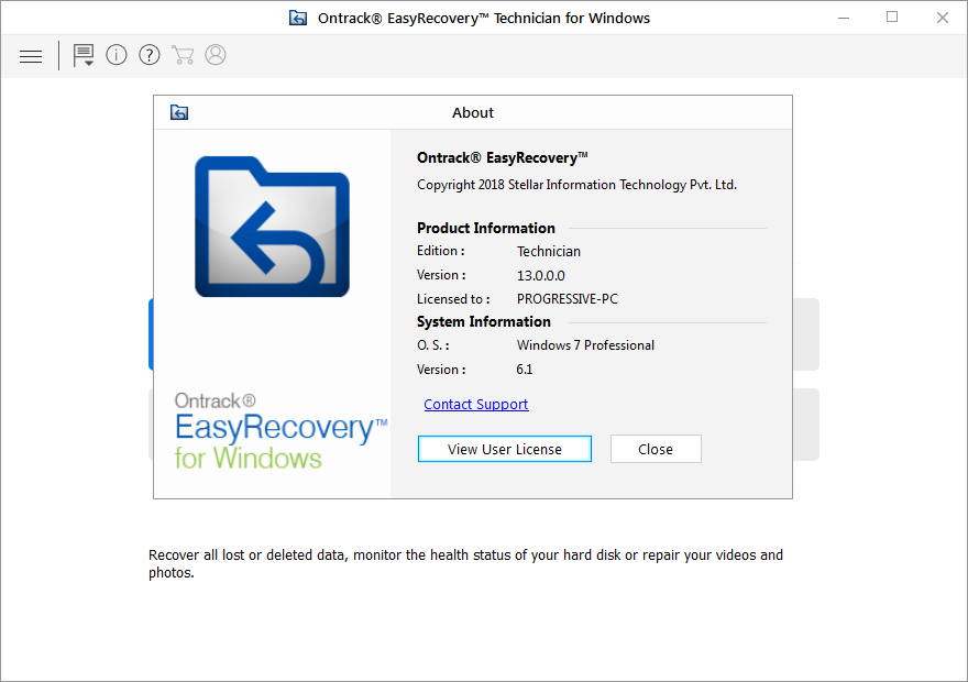 Ontrack EasyRecovery Technician 13.0.0.0 | Katılımsız