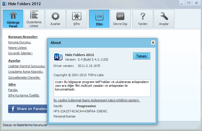 Hide Folders 5.4.2.1155 Final TR | Katılımsız