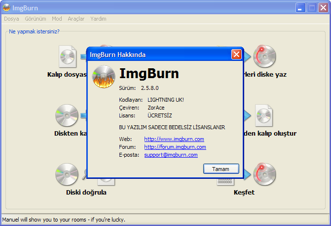 ImgBurn 2.5.8.0 Final | Katılımsız