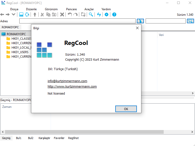 RegCool 1.347 free downloads