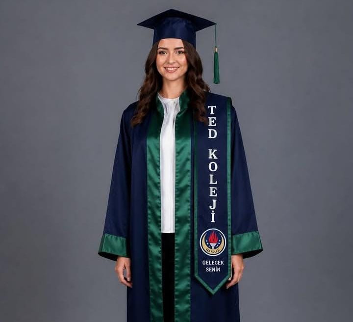Gül Kurusu Detaylı Zarif Cübbe