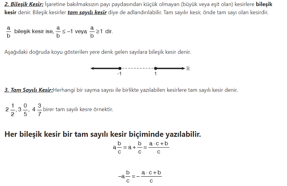 Rasyonel Sayılar