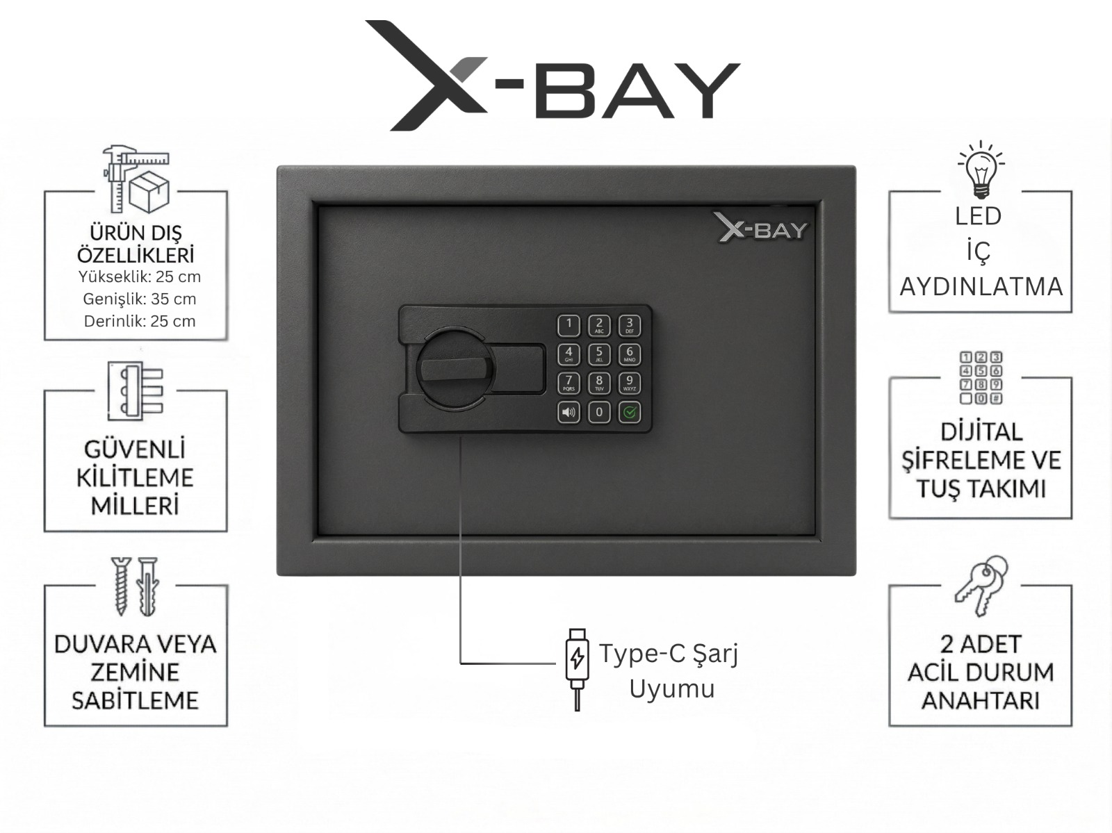 X-Bay XB-2500 ürün özellikleri