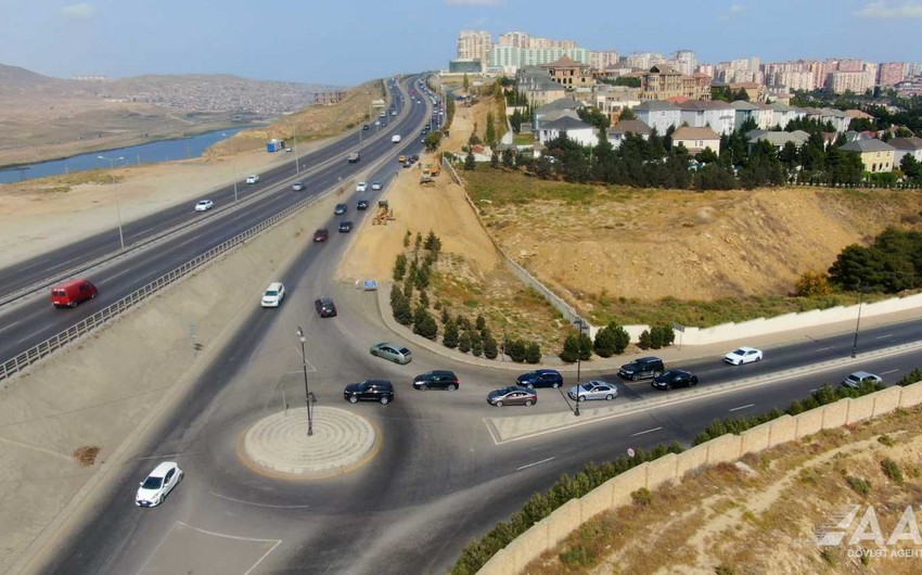 Bakı Dairəvi yolunda genişləndirmə işləri həyata keçirilir