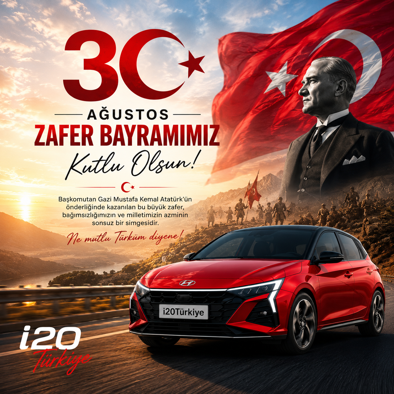 30 Ağustos Zafer Bayramımız Kutlu Olsun.