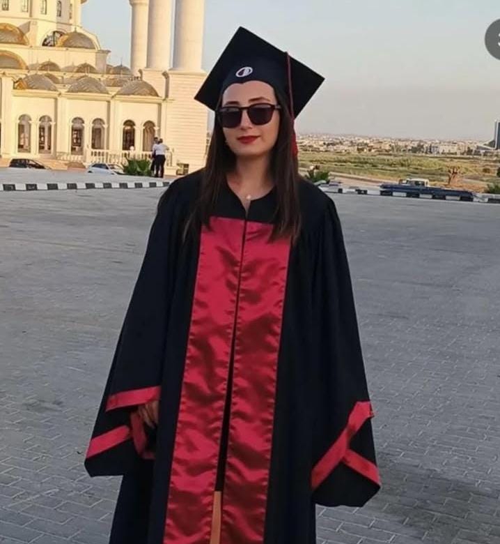 Parlak Saten Yakalı Lacivert Cübbe