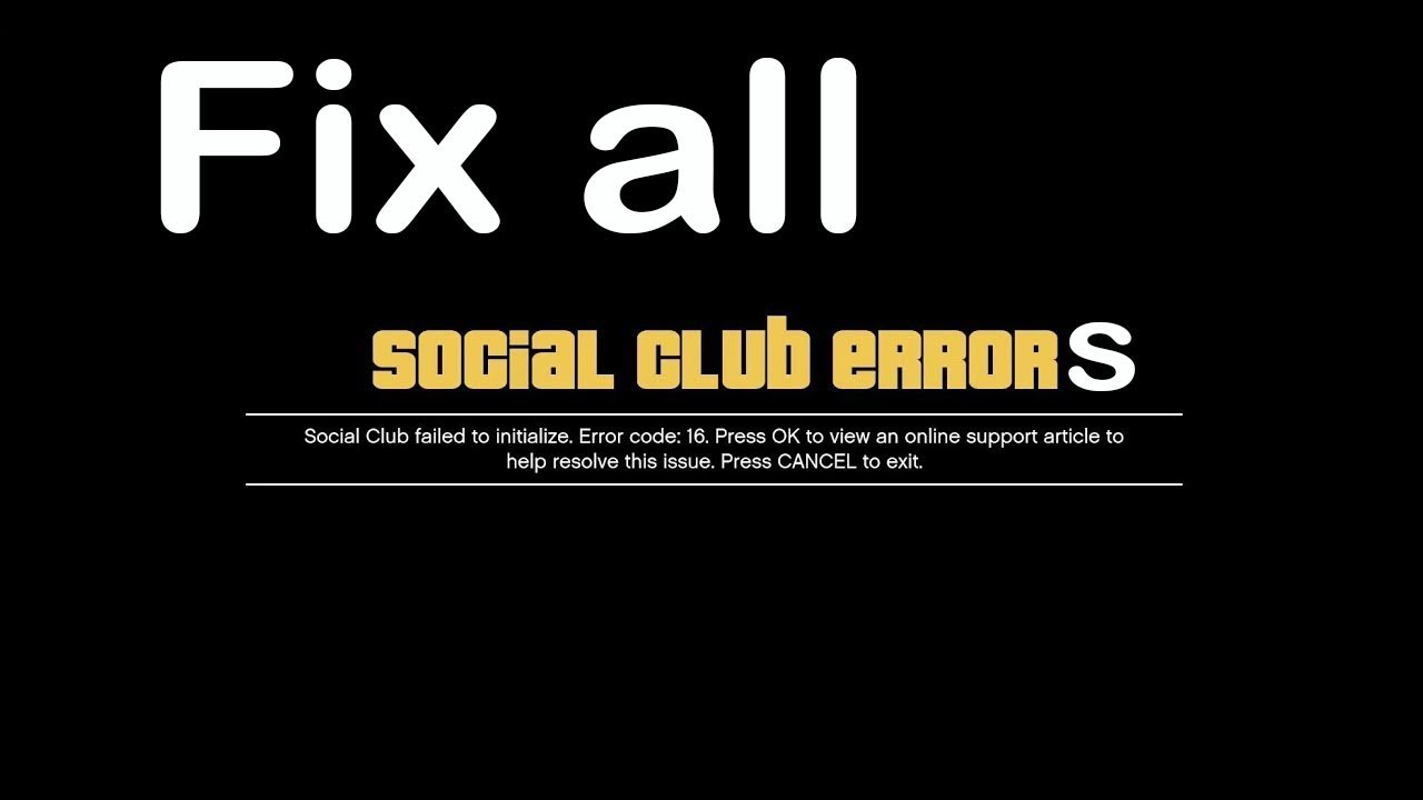 GTA 5 Social Club hatası