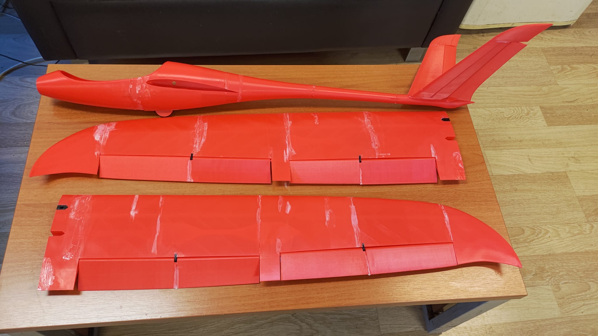 3D Model Uçak Kanat ve Gövde Kaplama
