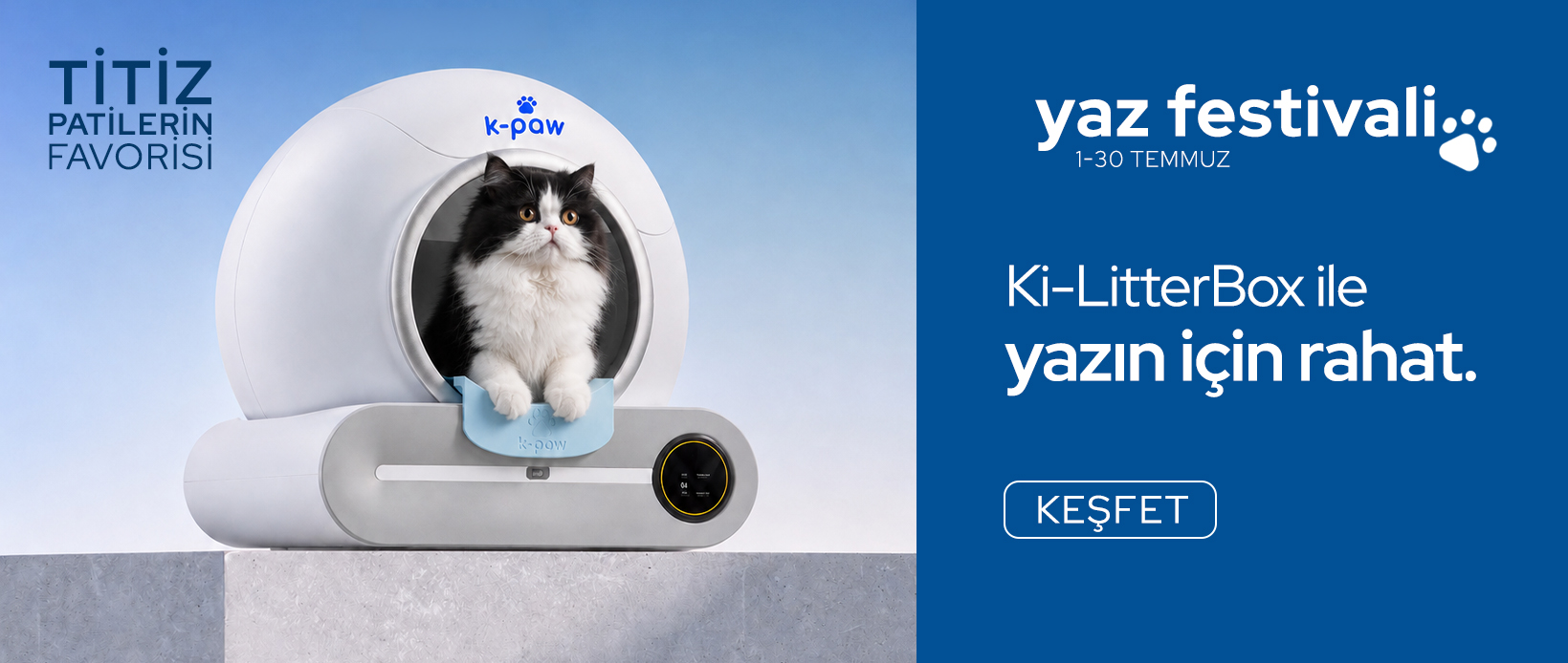Ki-LitterBox Akıllı Kedi Tuvaleti