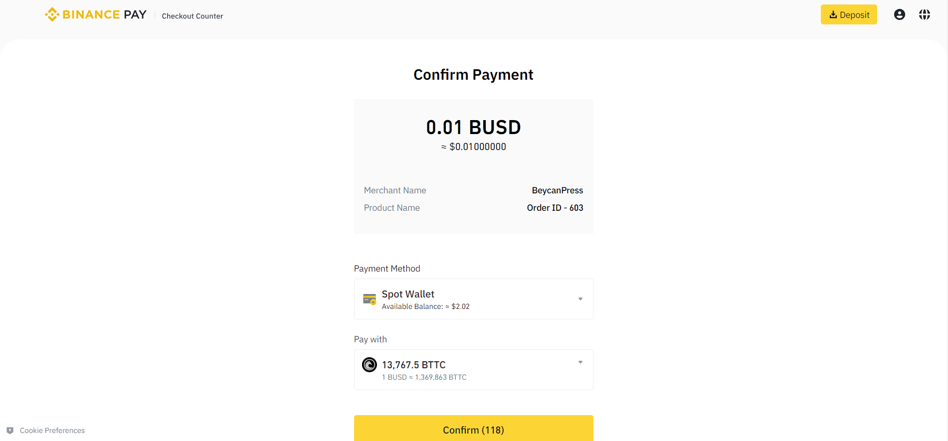 Binance Pay Payment Gateway for WooCommerce - 4