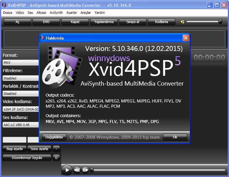 download the new XviD4PSP 8.1.56