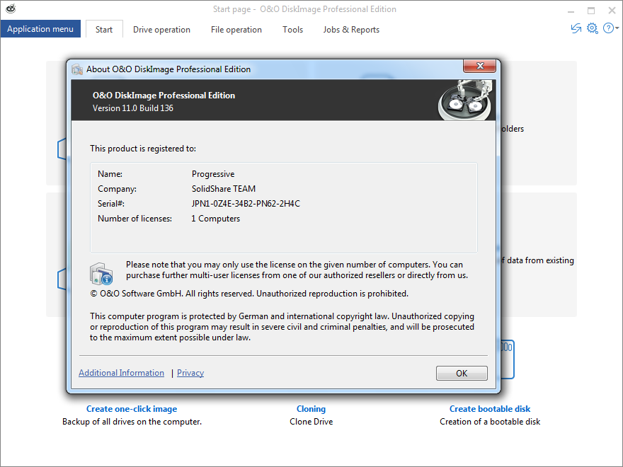 O&O DiskImage Professional 11.0.136 | Katılımsız