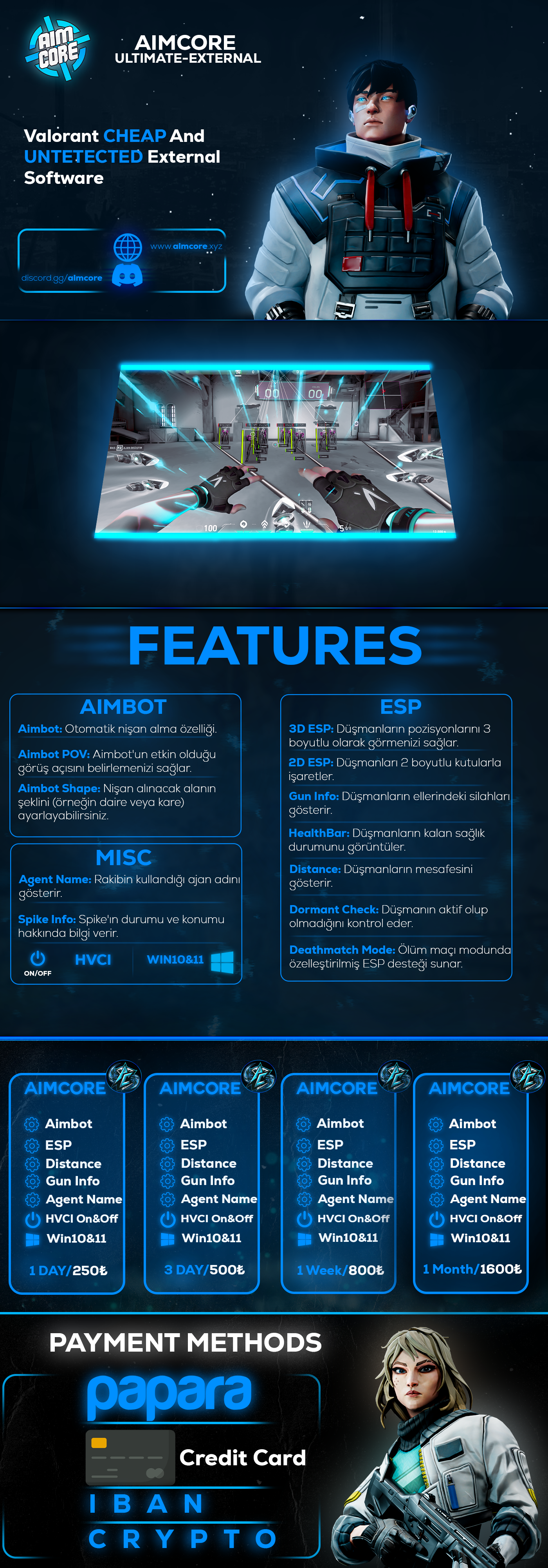 💎 AimCore.xyz 💠 Ultimate-External Undetected (ESP)+(Aimbot) 🌐 HVCI (ON ...