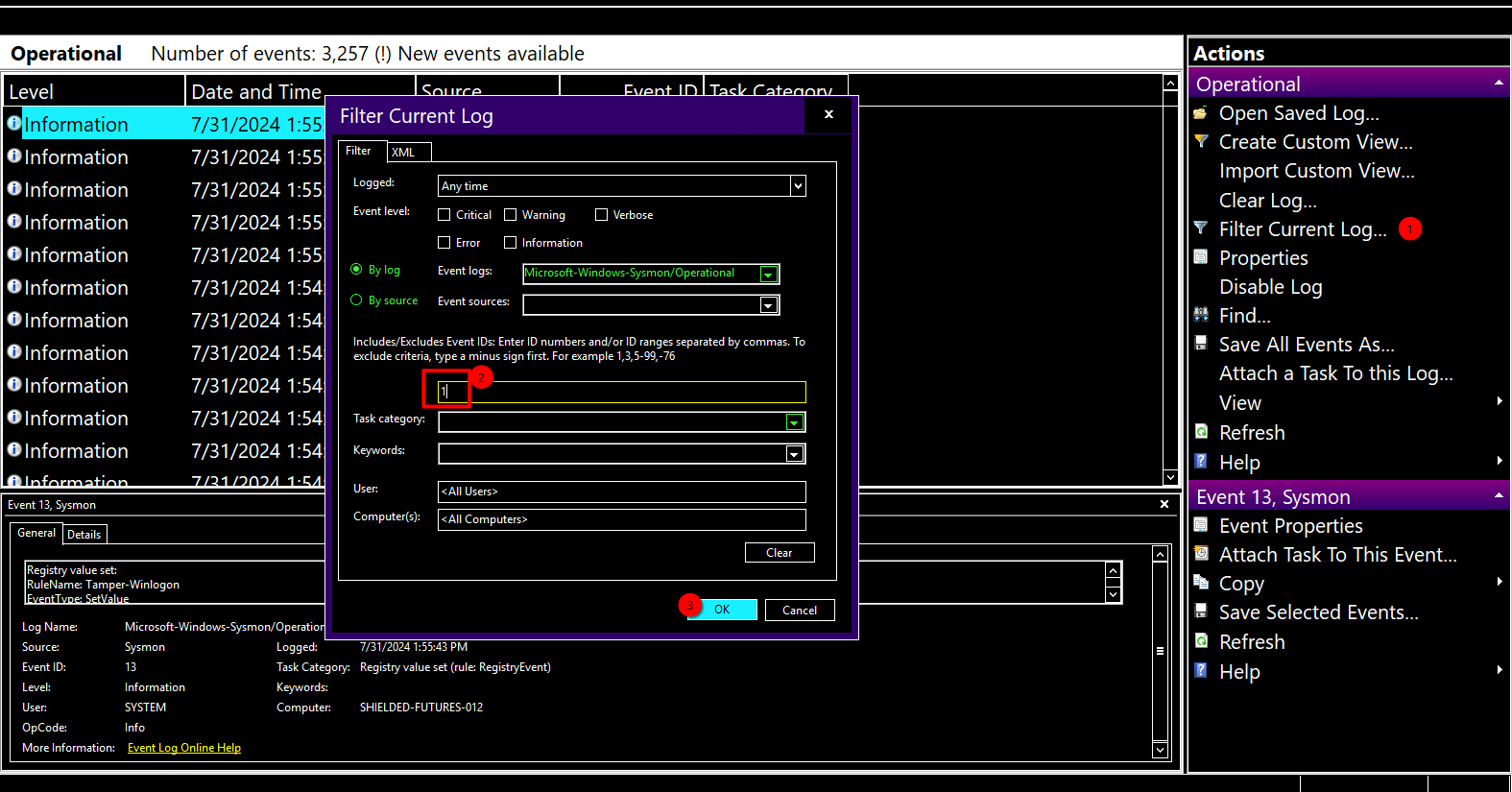 Filter Events