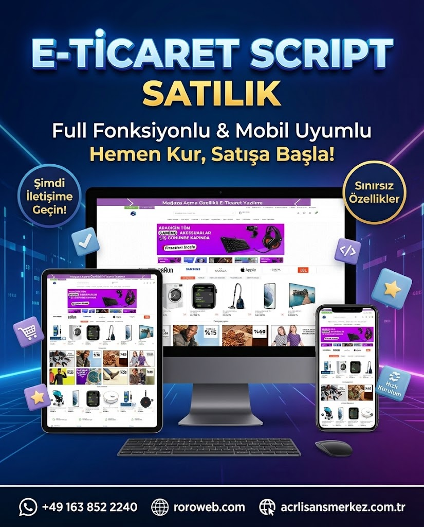 Acr Lisans E-Ticaret Scripti 22