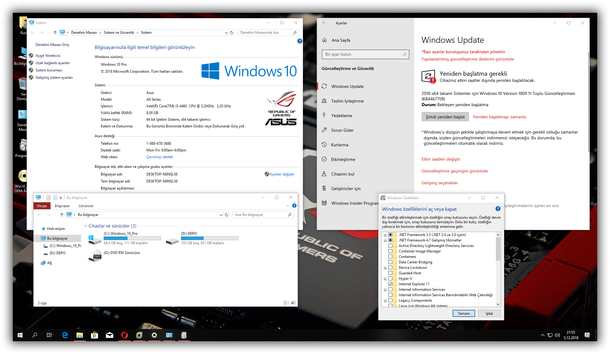 Windows Rs5 Windows 10 Multi Oem Brand Rs5 1809 X64 Tr - Windows 10 - TNC-TR