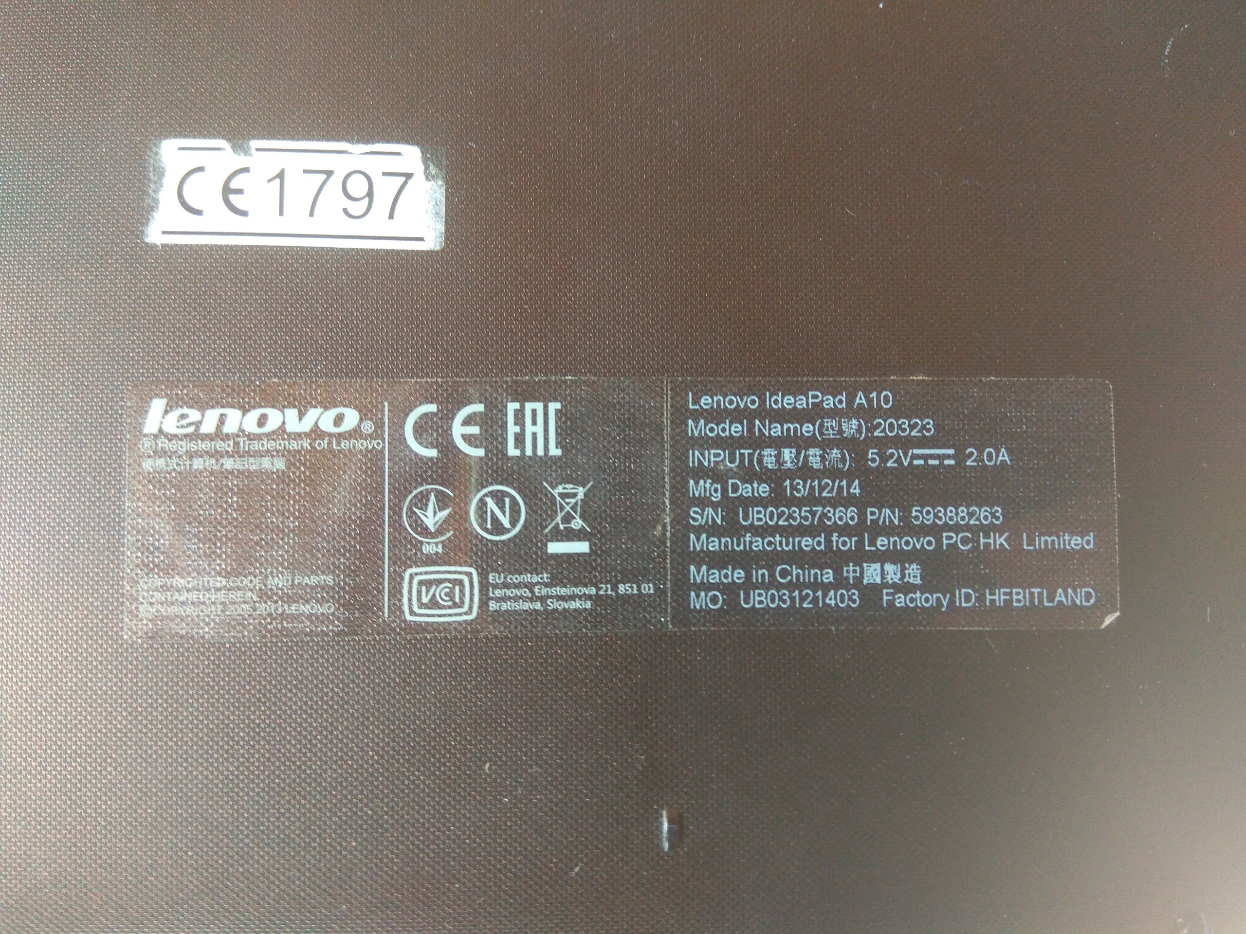 Lenovo IdeaPad a10 (açıklamayı okuyunuz)
